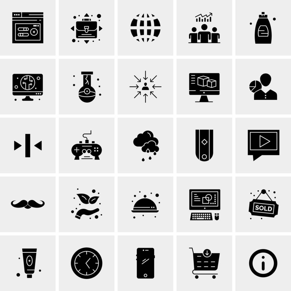 25 Universal Business Icons Vector Creative Icon Illustration to use in web and Mobile Related project