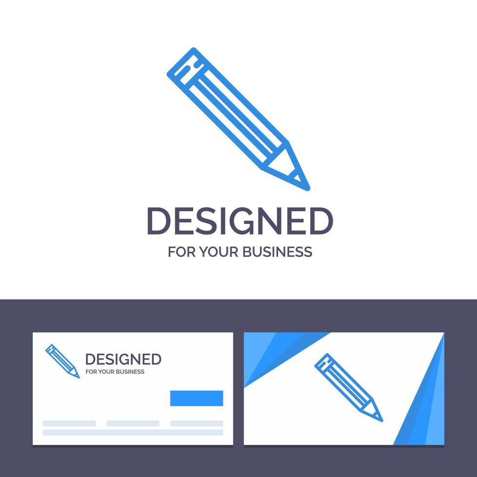 Creative Business Card and Logo template Education Ruler School Vector Illustration