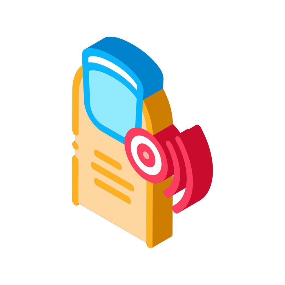 finger pain point isometric icon vector illustration