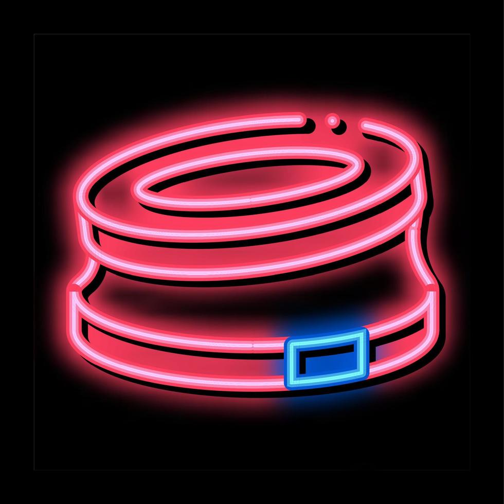 bump stop karting track neon glow icon illustration vector