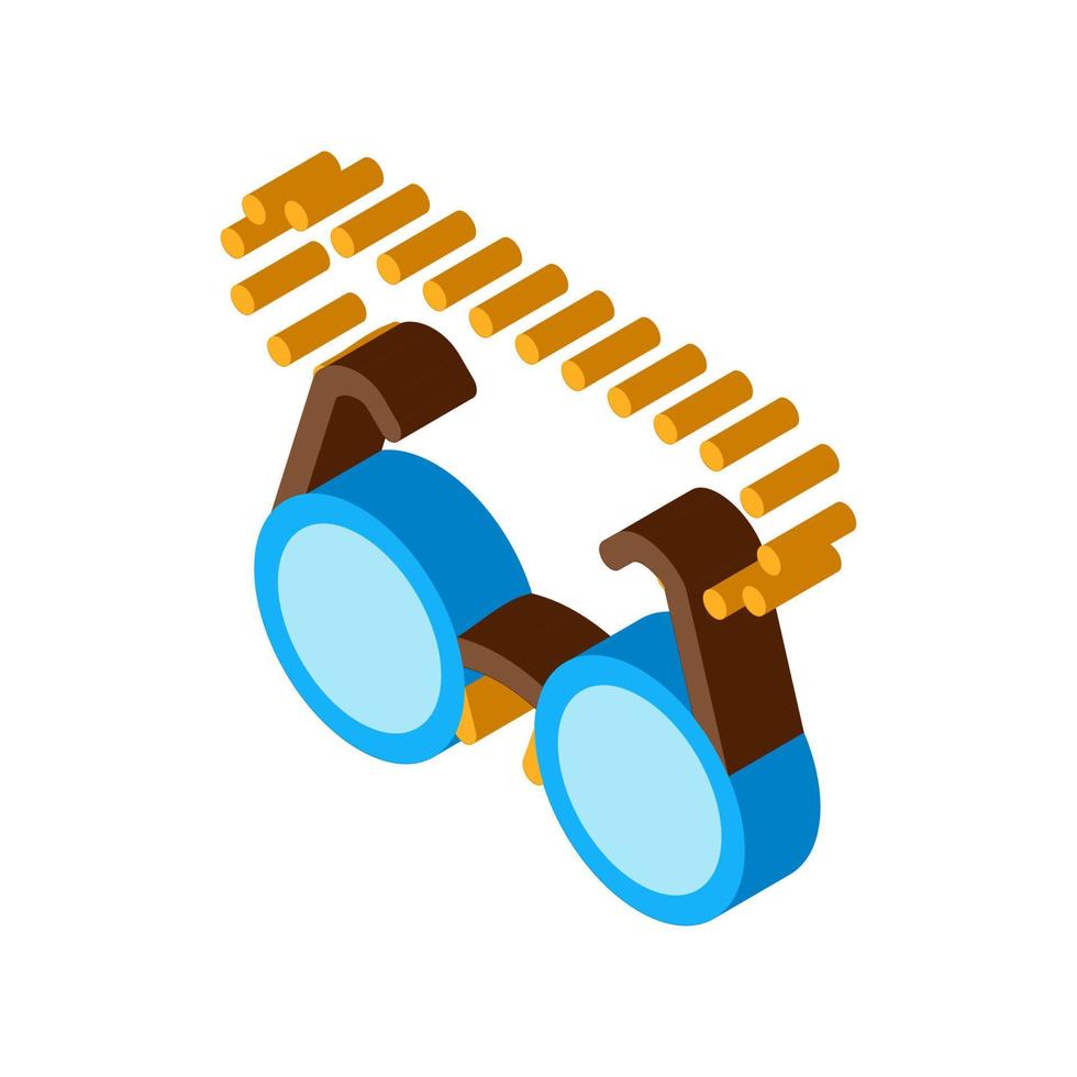 Glasses For Sight isometric icon vector illustration