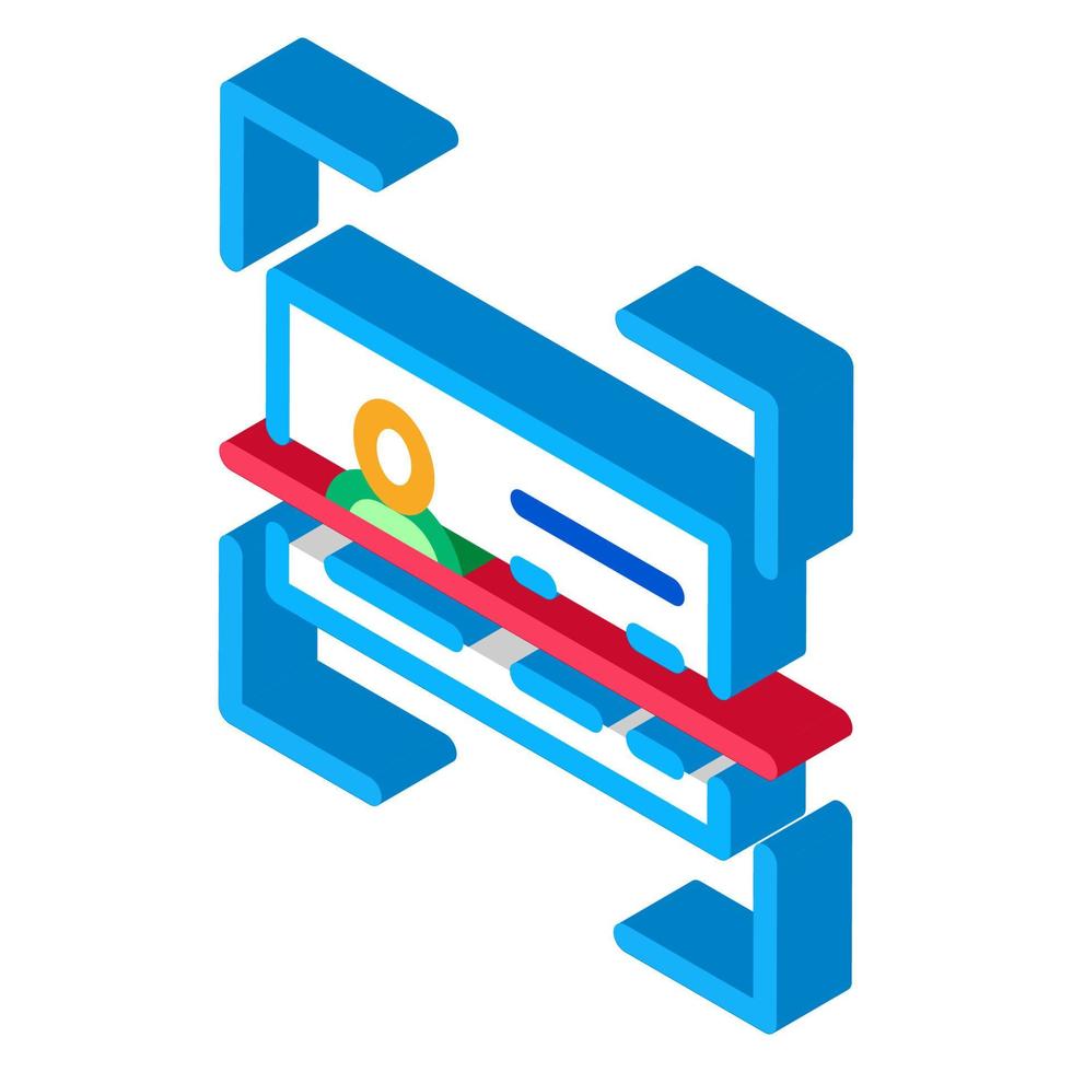 Document Scanning isometric icon vector illustration