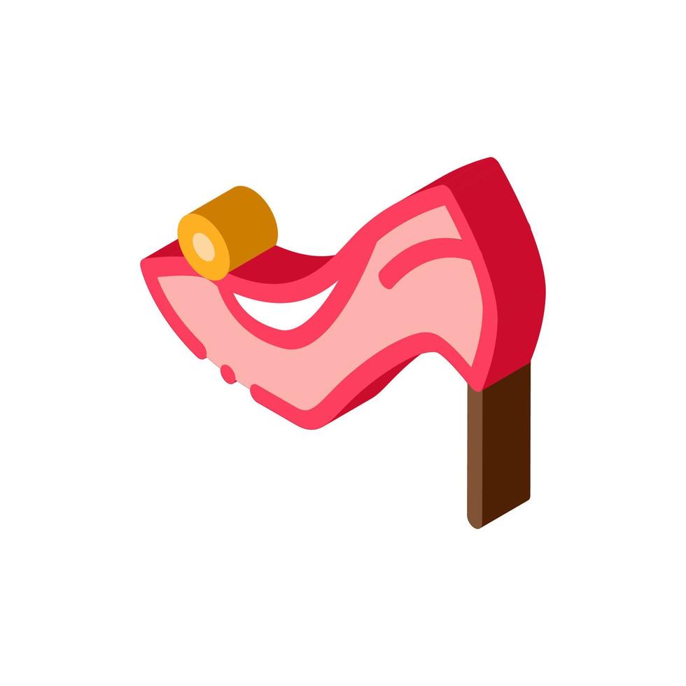 Female Shoe isometric icon vector illustration