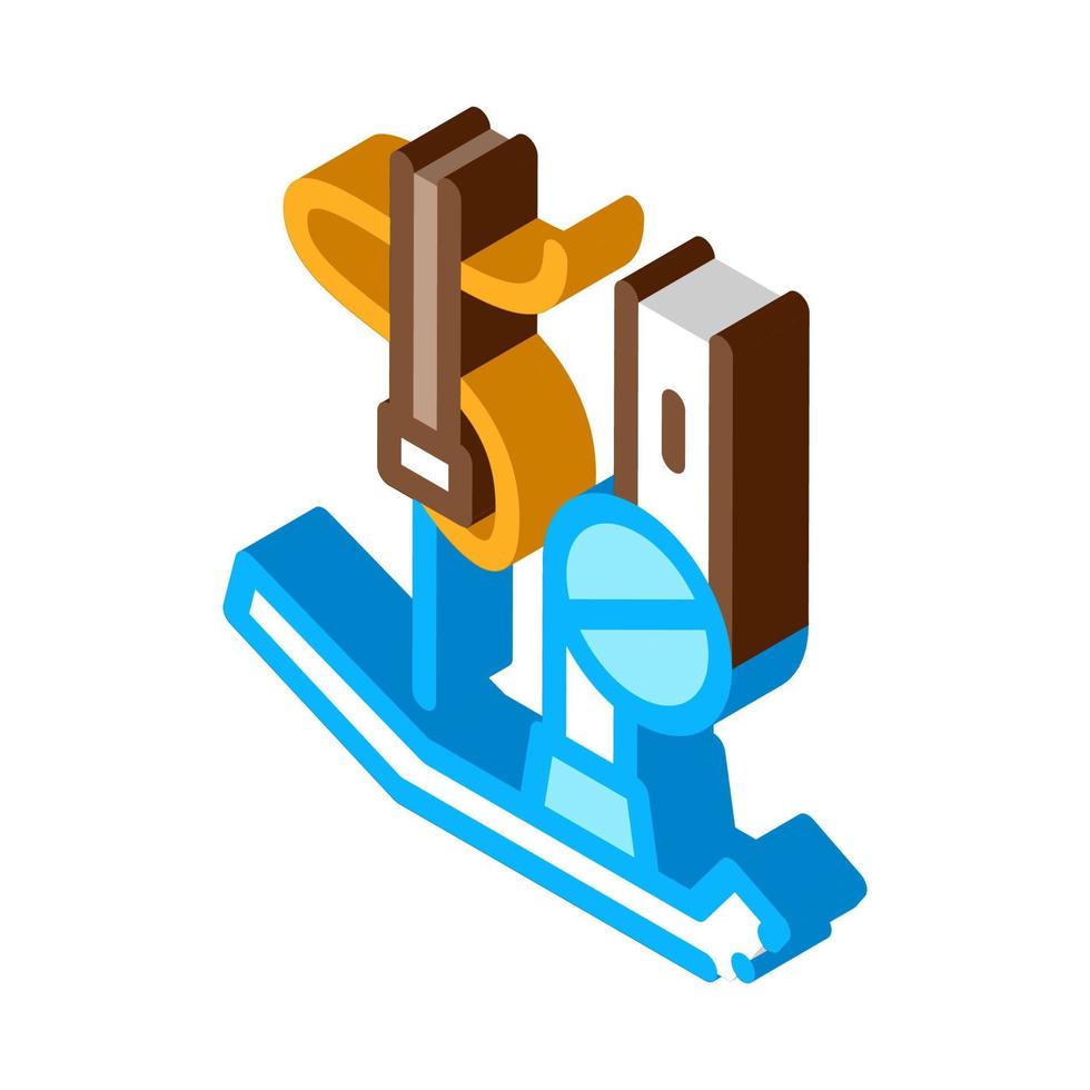 Knitting Detail isometric icon vector illustration