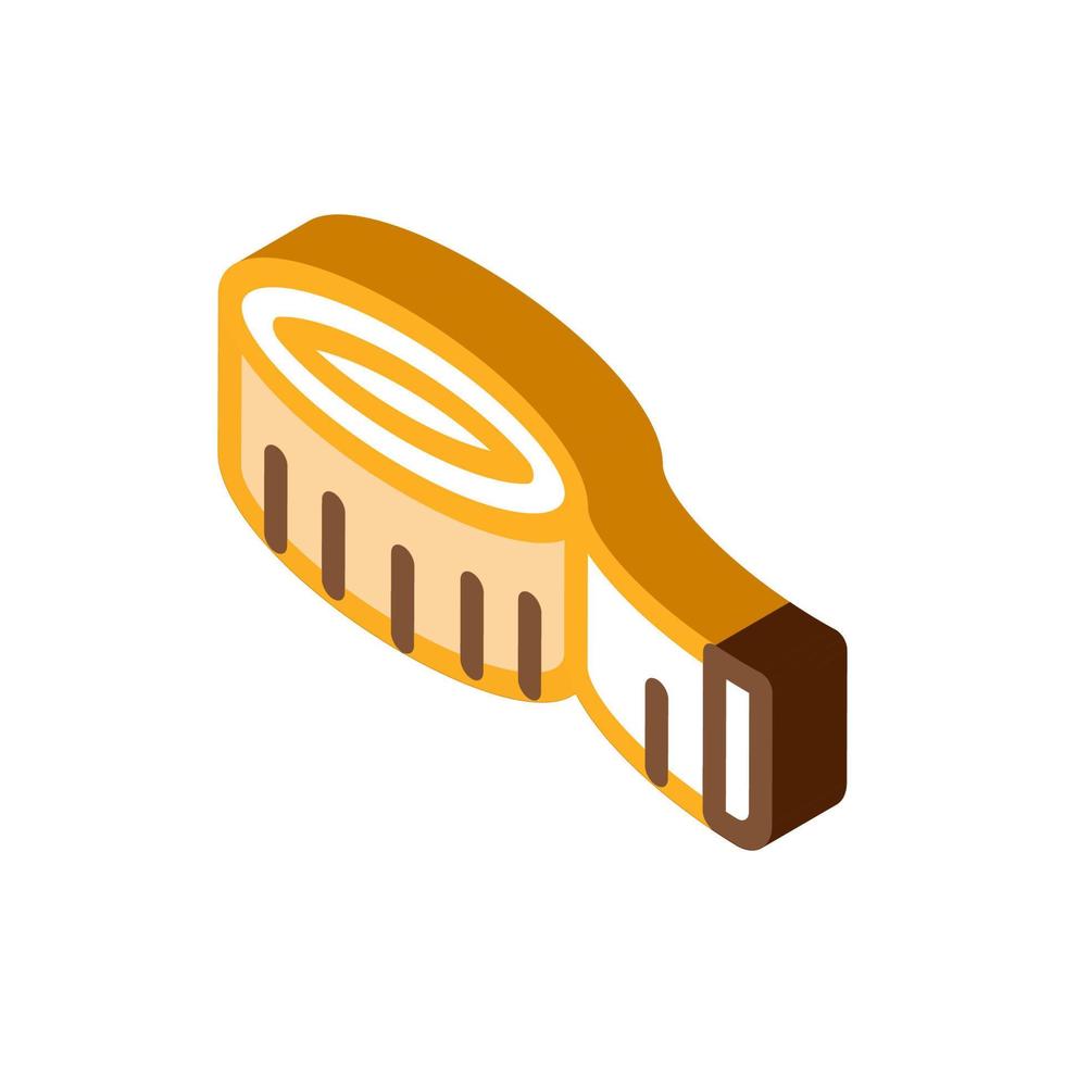 Sewing Meter isometric icon vector illustration