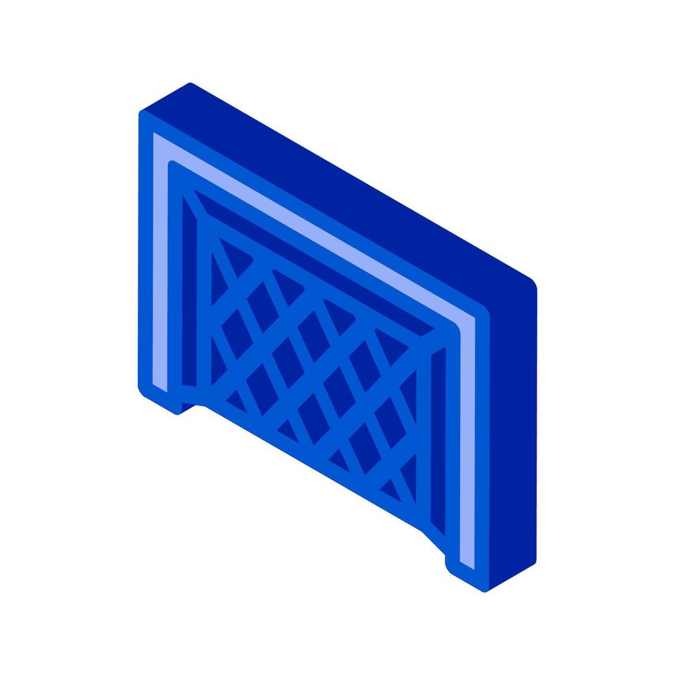 Football Goal Gate isometric icon vector illustration