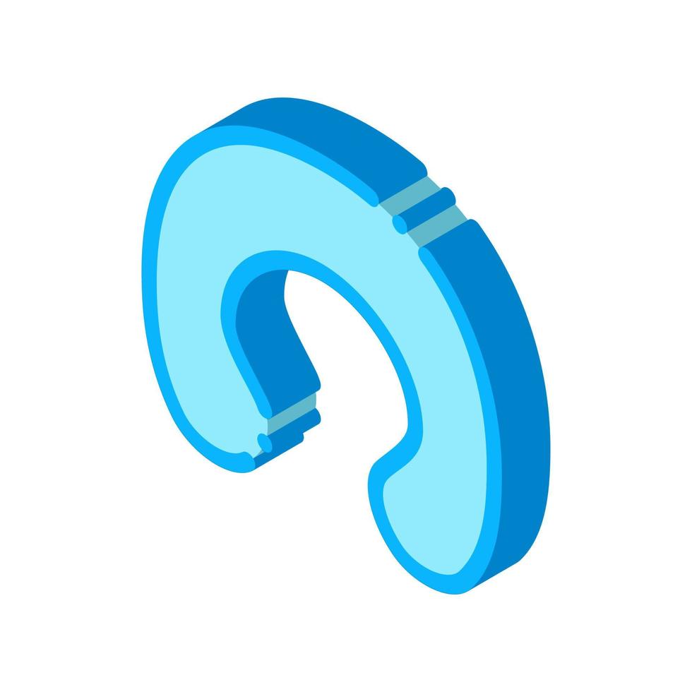 Travel Pillow For Sleep isometric icon vector illustration