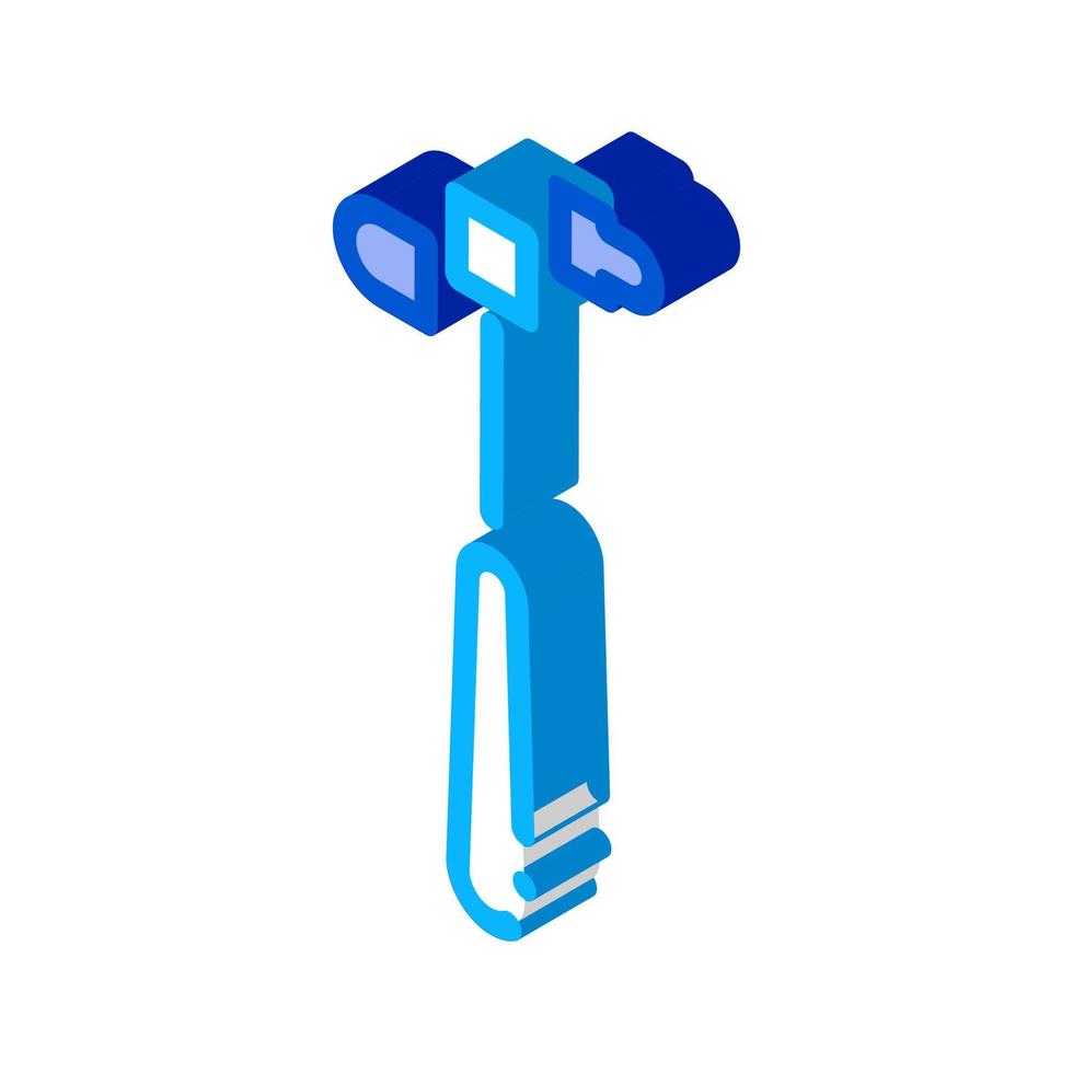 Reflex Hammer isometric icon vector illustration