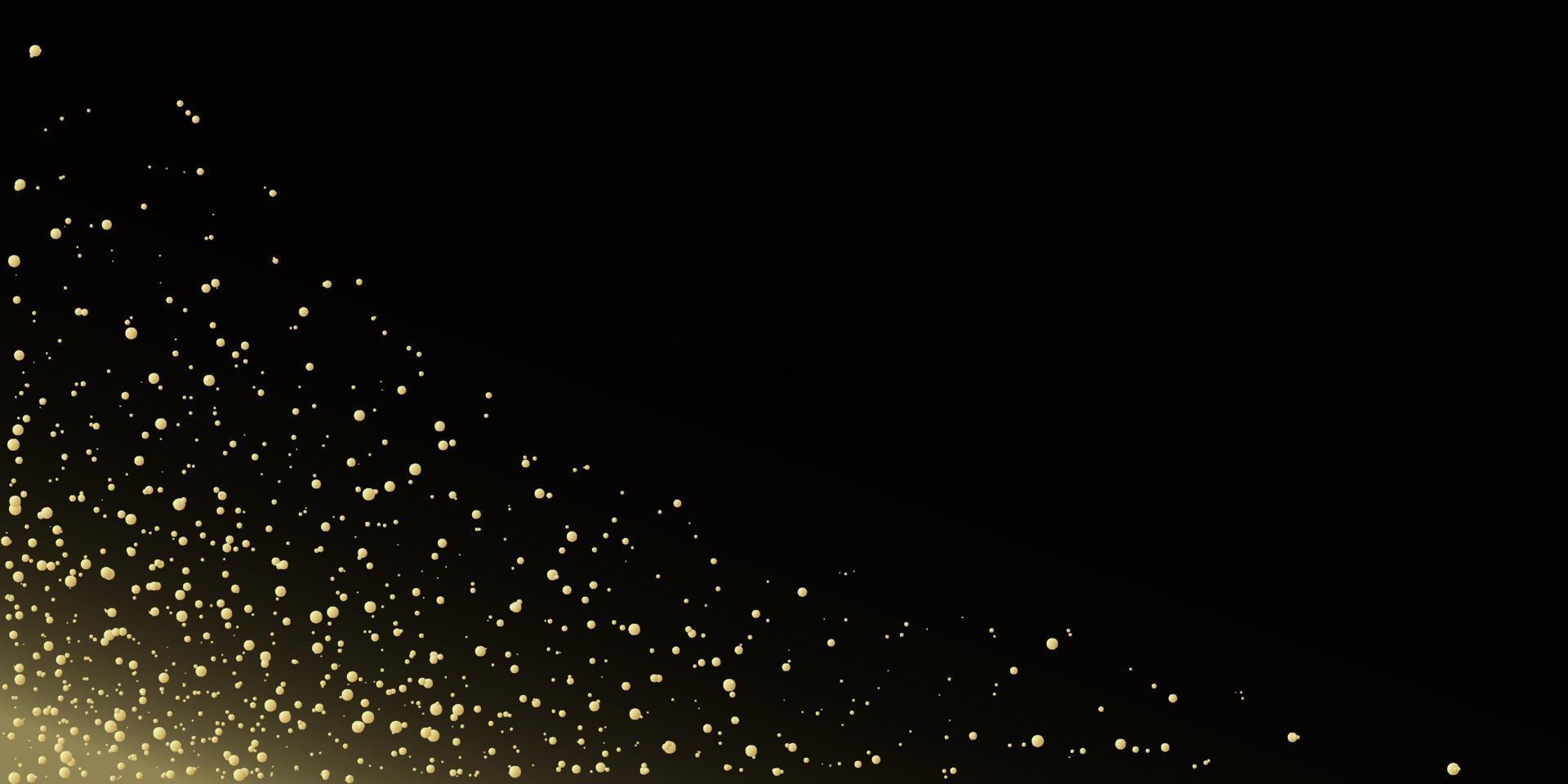 Golden gradient glitter sparks, light effect vector
