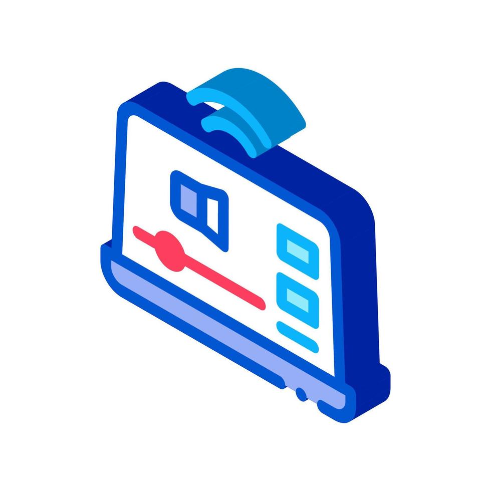 Online Podcast On Laptop isometric icon vector illustration