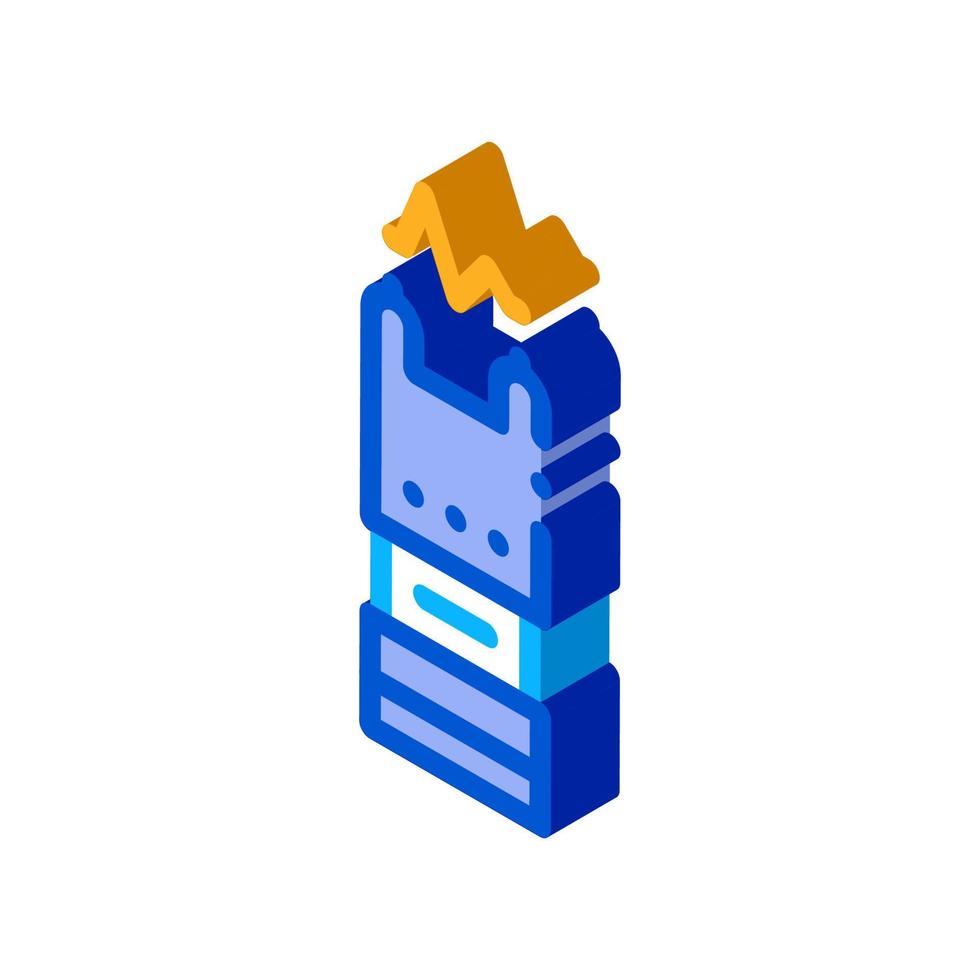 Stunning Electric Shock isometric icon vector illustration