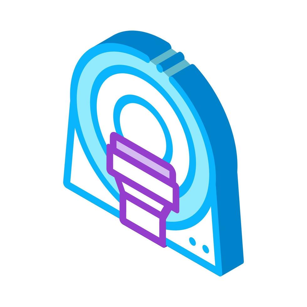 Mri Diagnosis Apparatus isometric icon vector illustration