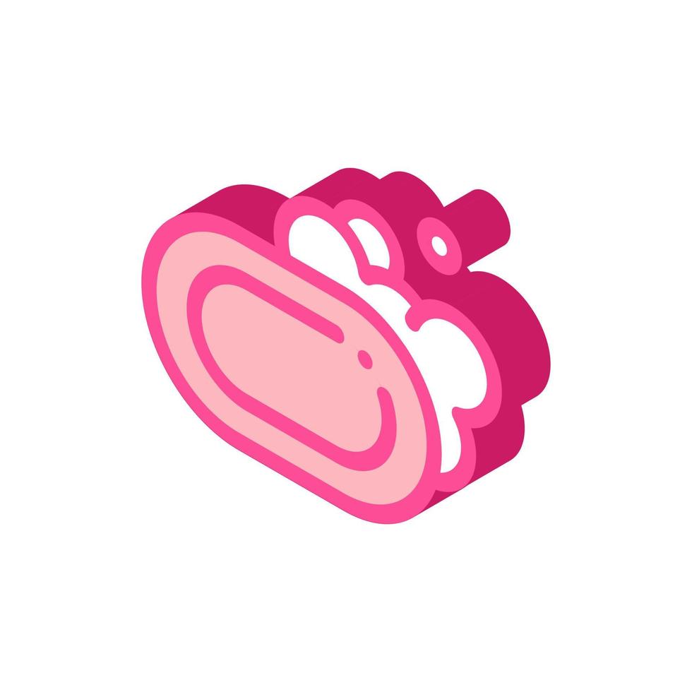 Hygiene Soap With Foam isometric icon vector illustration