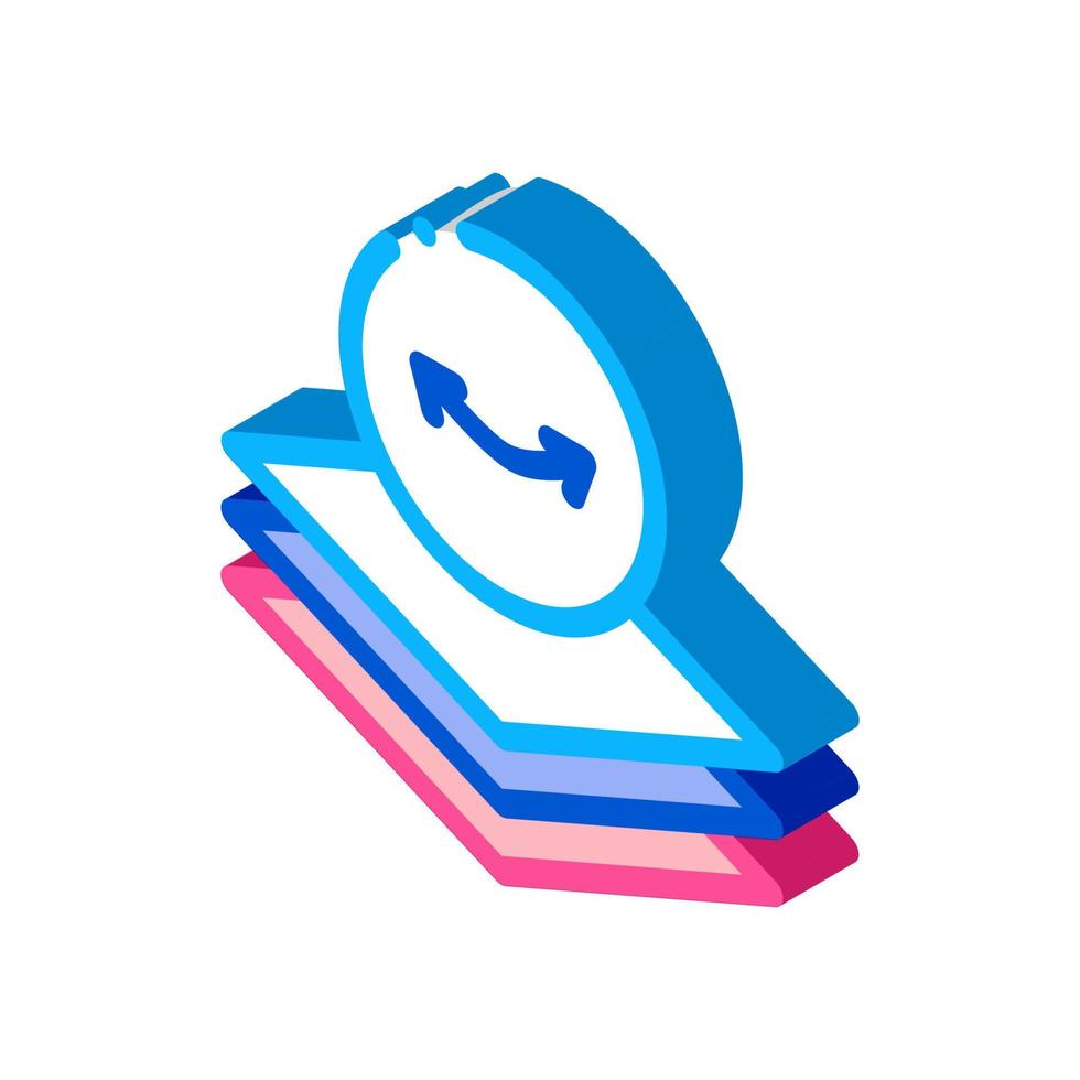 Stretch Diaper isometric icon vector illustration