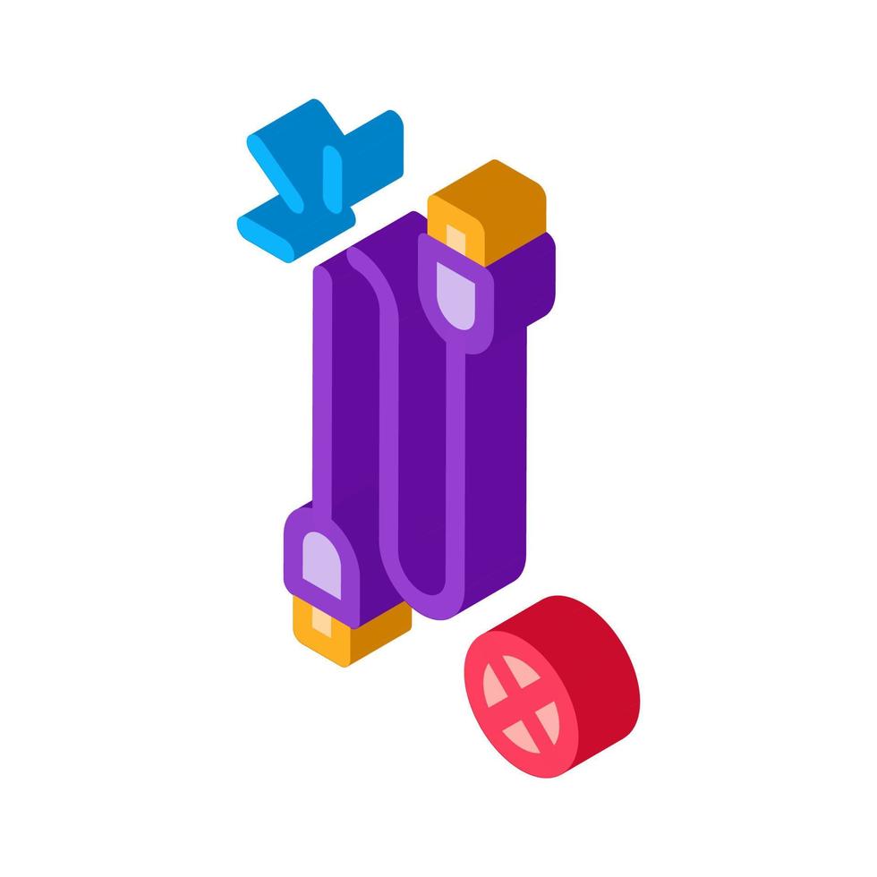 Cable Breakdown isometric icon vector illustration