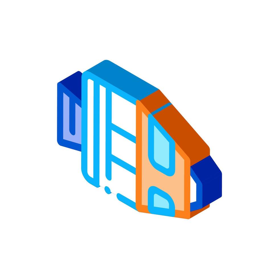 Spaceship Return Unit isometric icon vector illustration