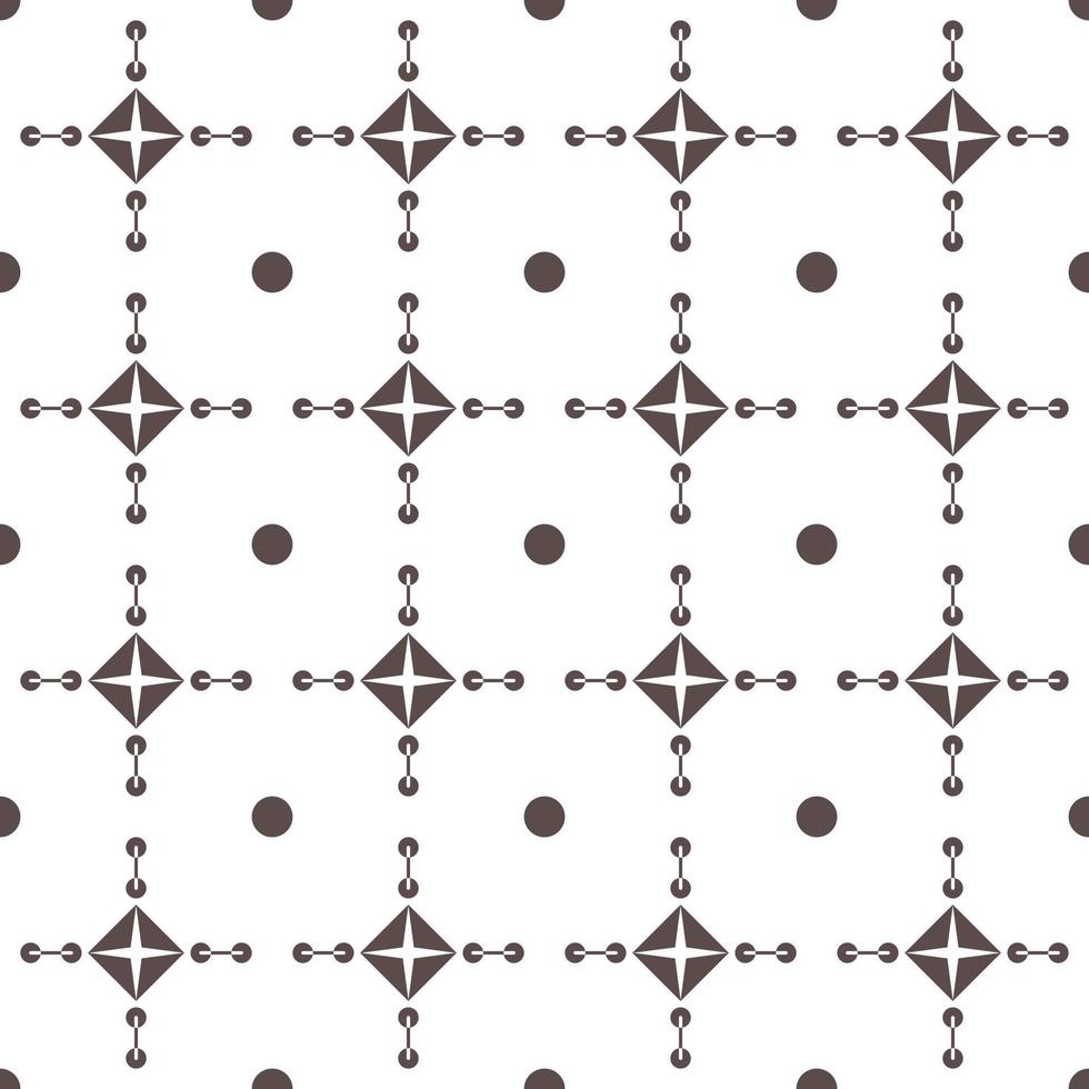 patrón sin costuras geométrico color hígado oscuro y fondo blanco, patrón de mosaico, camisa a rayas. vector