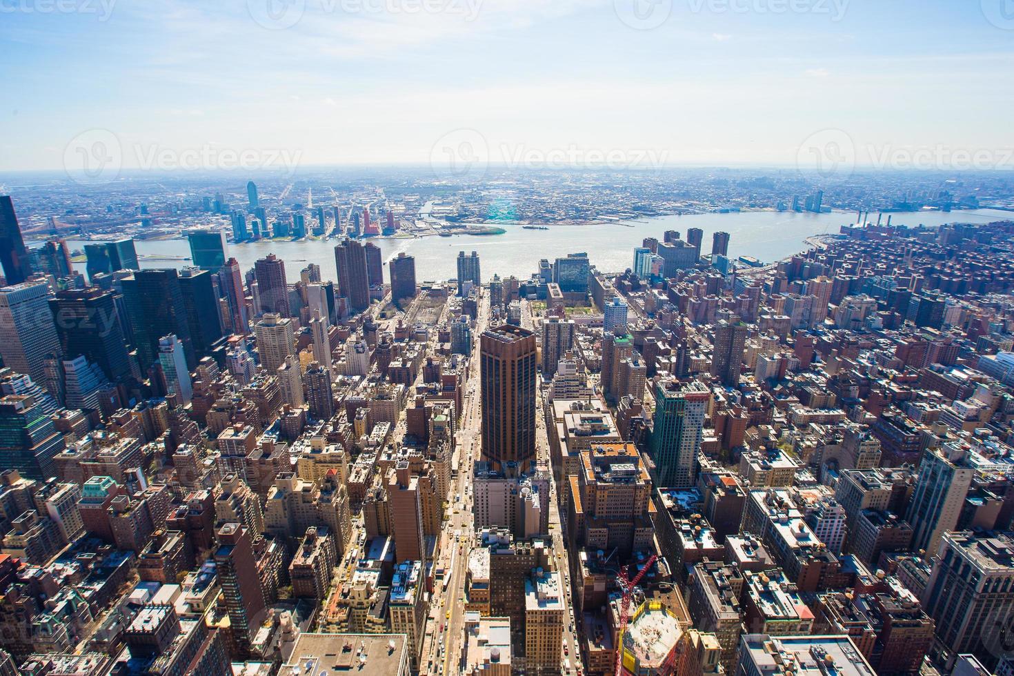 vista de manhattan desde el edificio empire state, nueva york foto