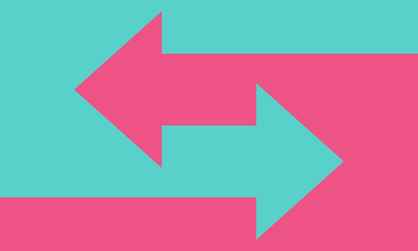Illustration background of two merged arrows vector