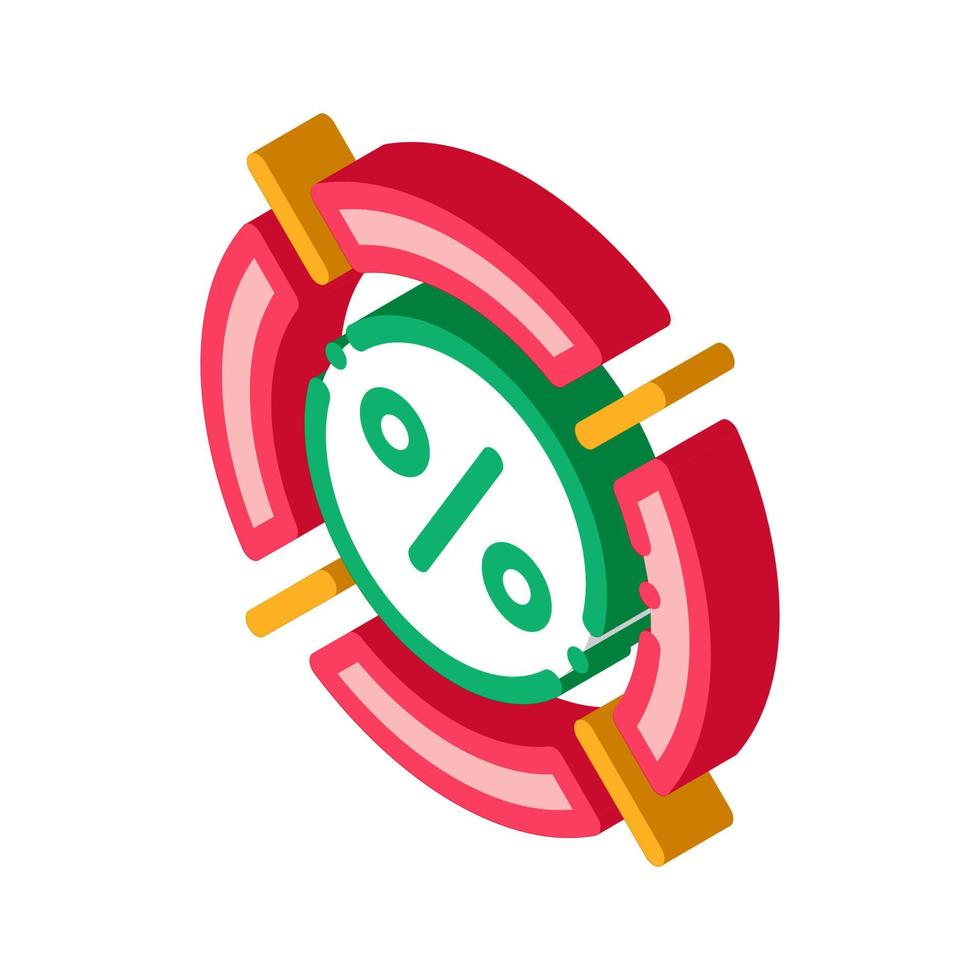 Interest Target Concept isometric icon vector illustration