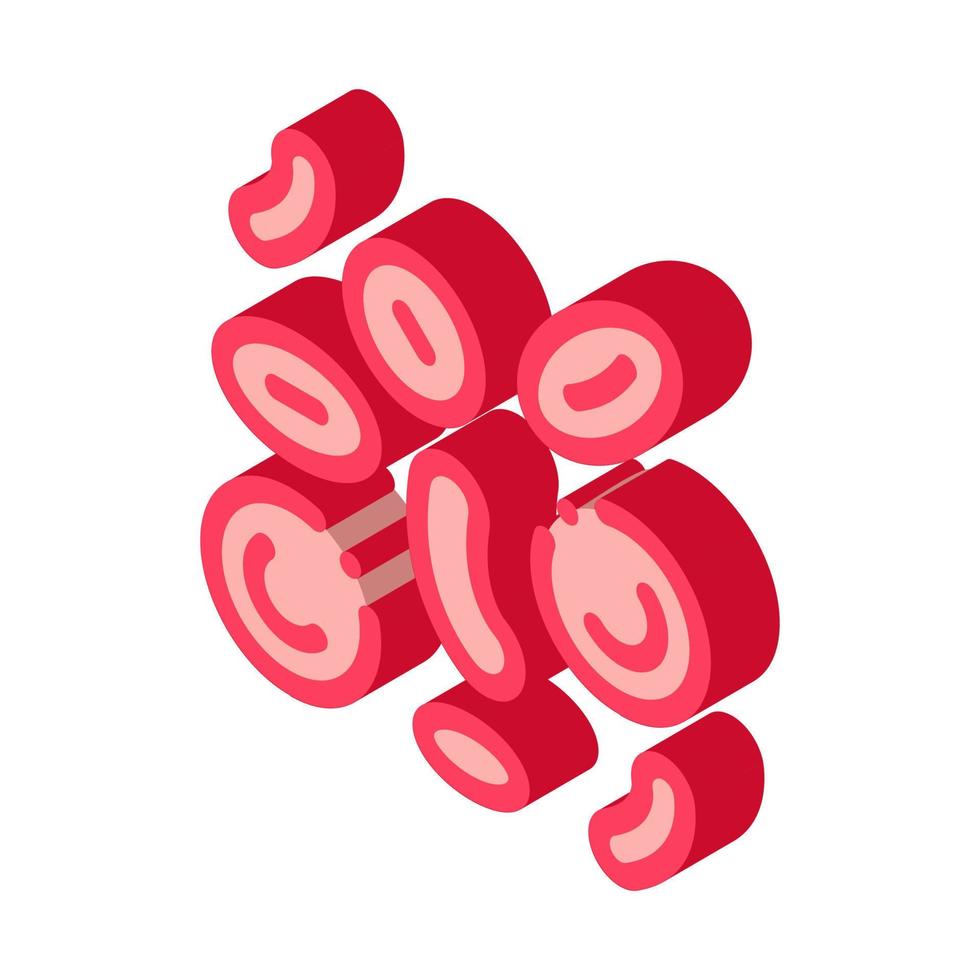 Erythrocyte In Blood isometric icon vector illustration