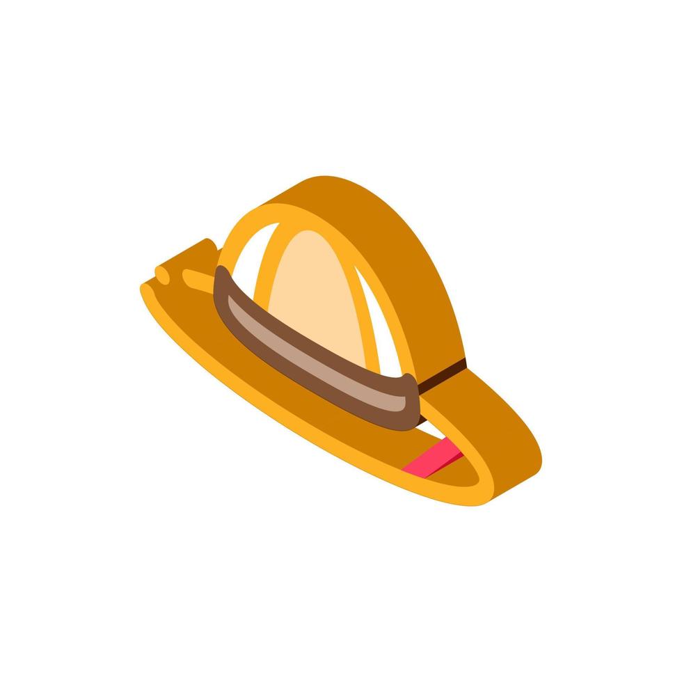 ilustración de vector de icono isométrico de sombrero