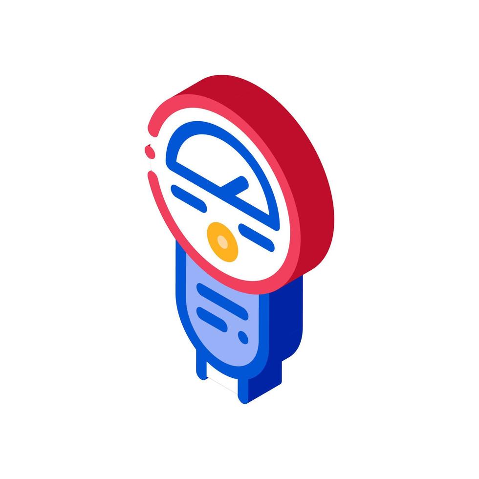 Parking Meter isometric icon vector illustration