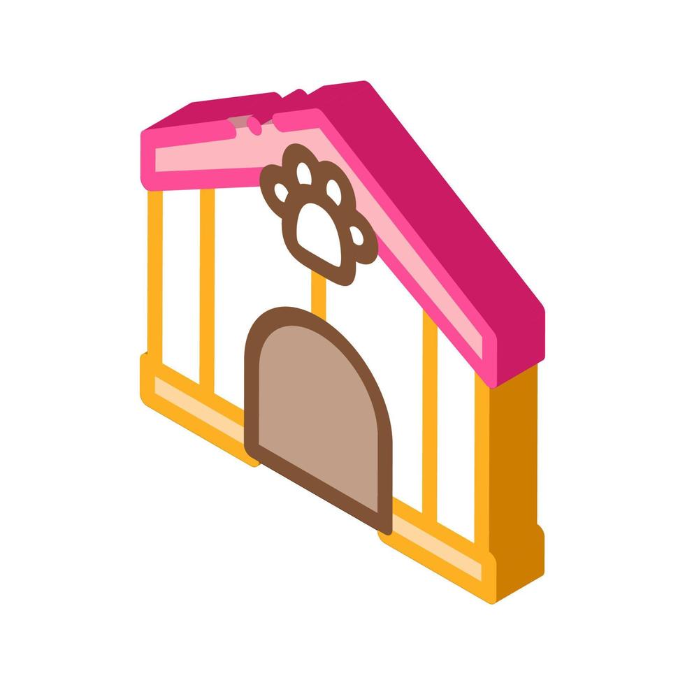 Pet Box isometric icon vector illustration