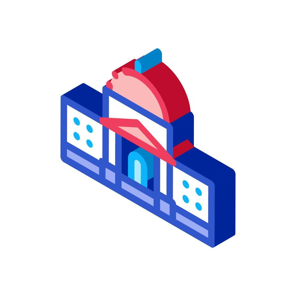 Congress isometric icon vector illustration