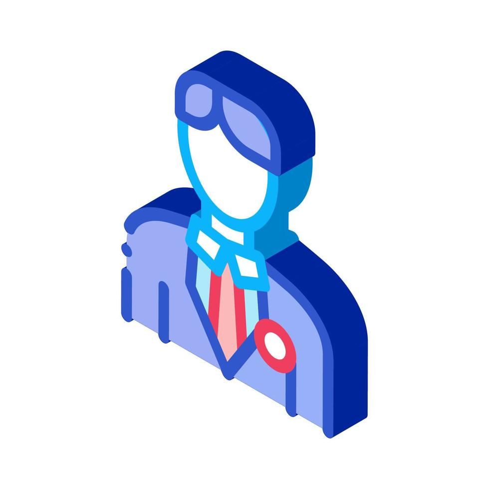 Candidate Appearance isometric icon vector illustration