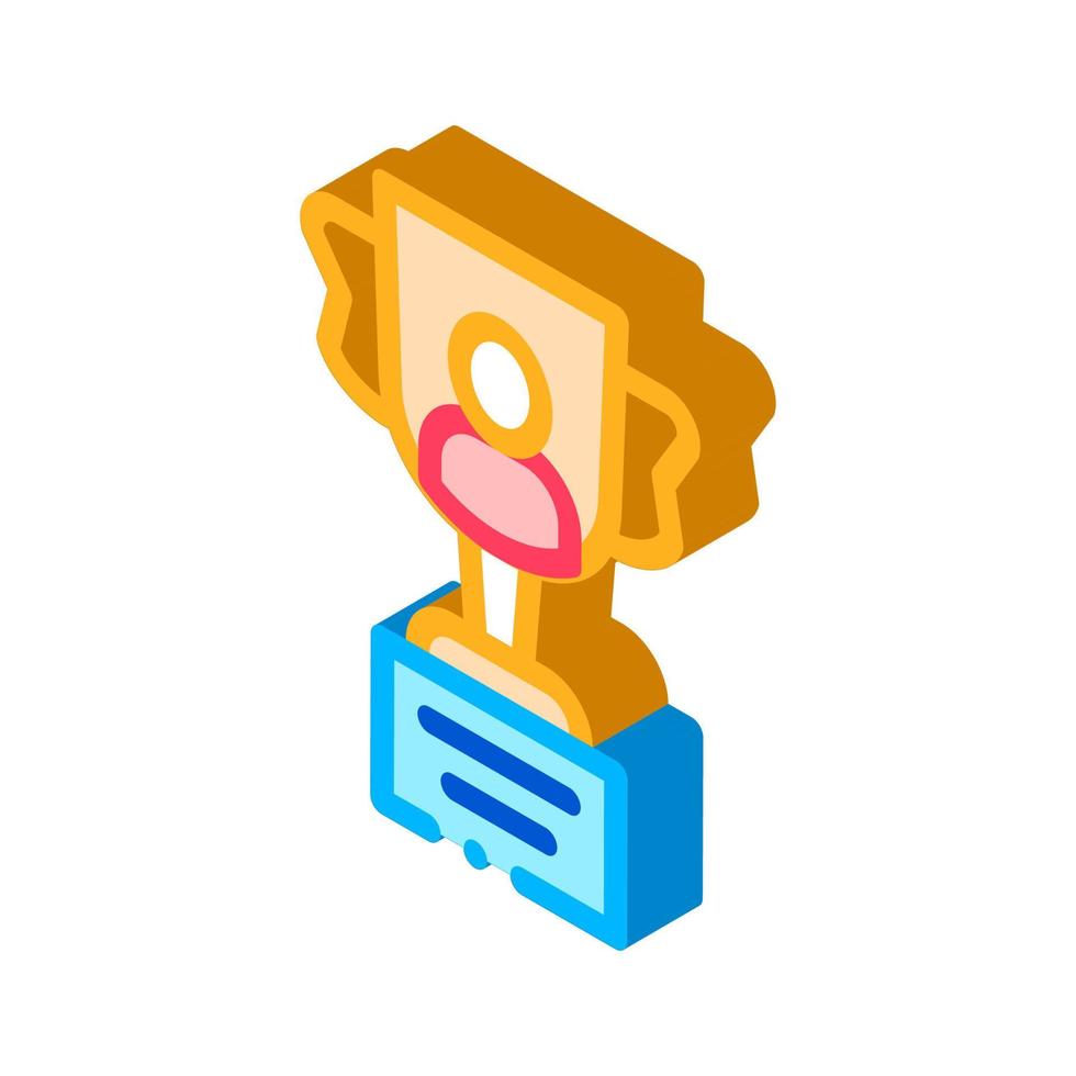 Goblet Human Talent isometric icon vector illustration