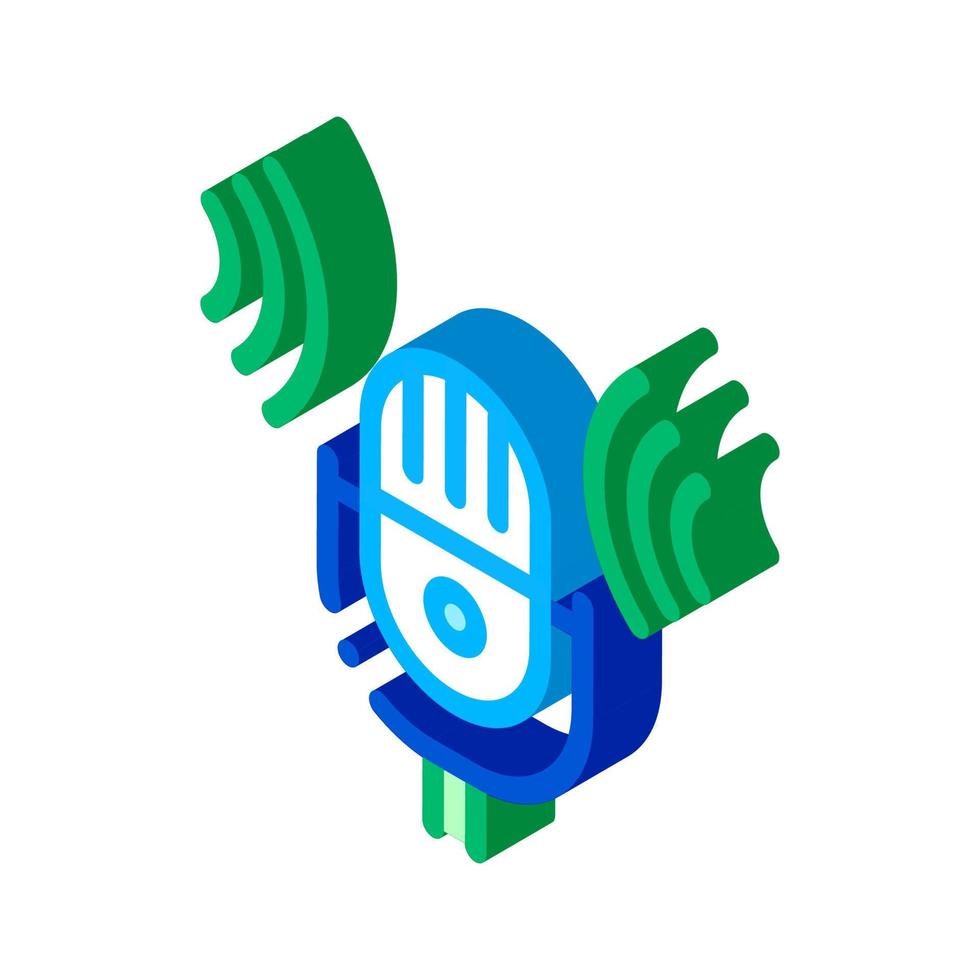 Sound Microphone Voice Control isometric icon vector illustration