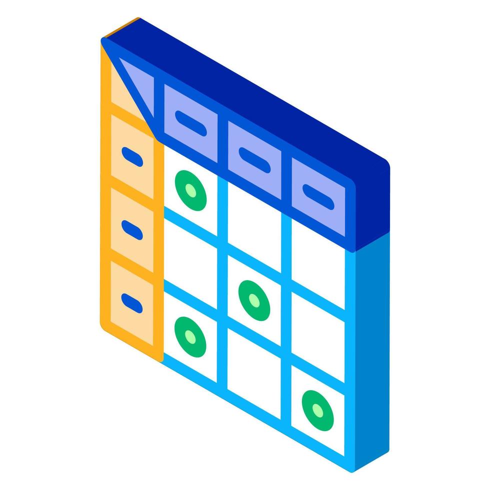 Supplements isometric icon vector illustration