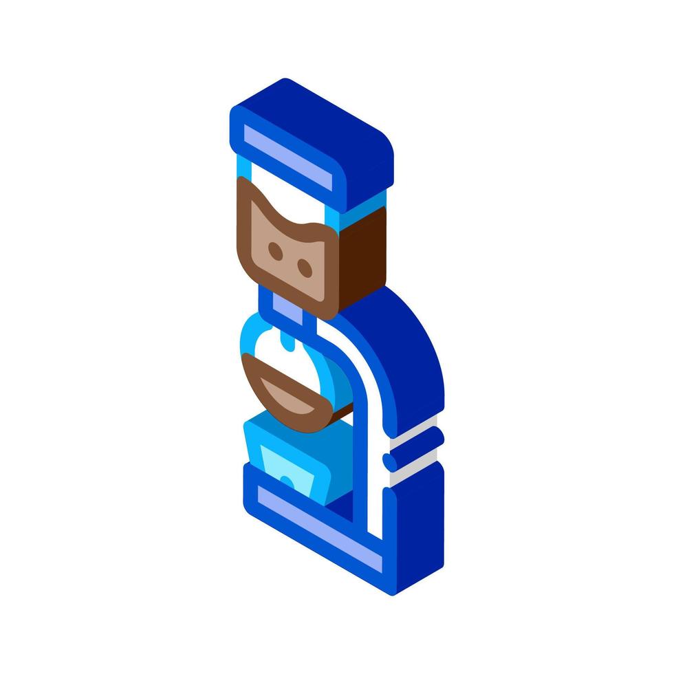 coffee machine device isometric icon vector illustration