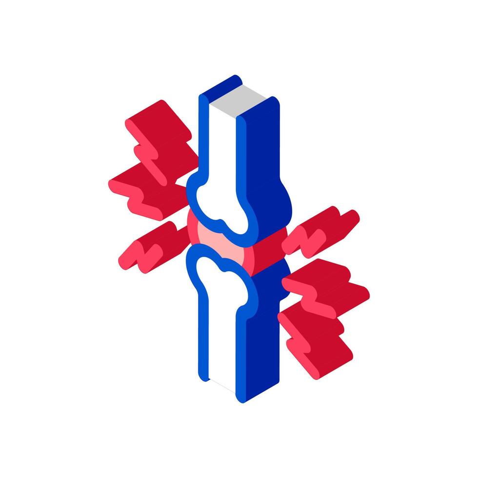 Joint Pain isometric icon vector illustration