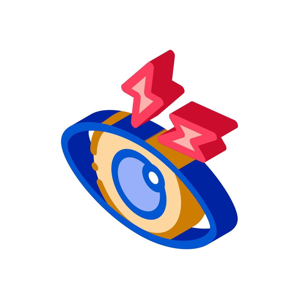 Eye Ache Icon Vector Outline Illustration
