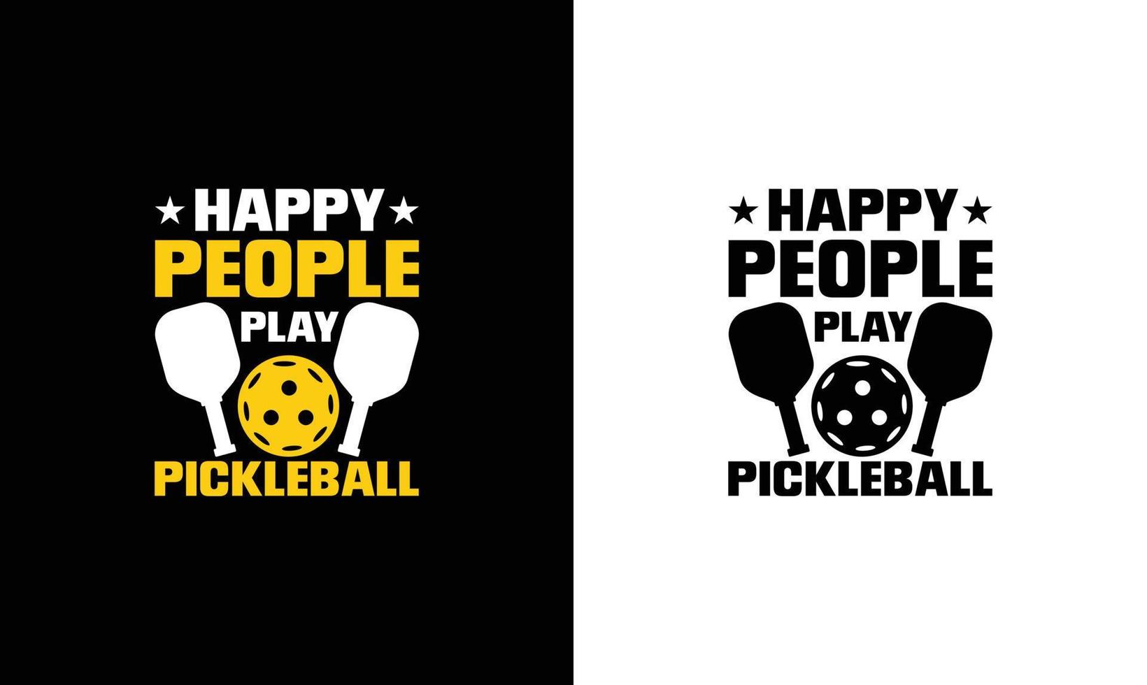 diseño de camiseta con cita de pickleball, tipografía vector