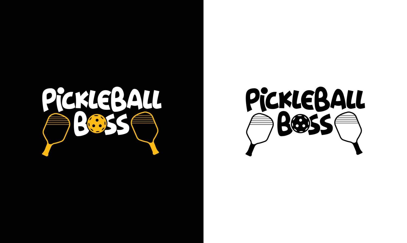 diseño de camiseta con cita de pickleball, tipografía vector