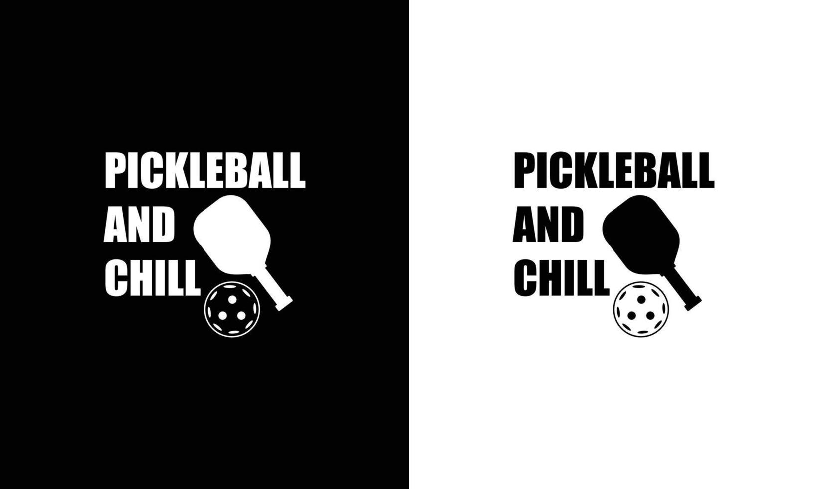 diseño de camiseta con cita de pickleball, tipografía vector