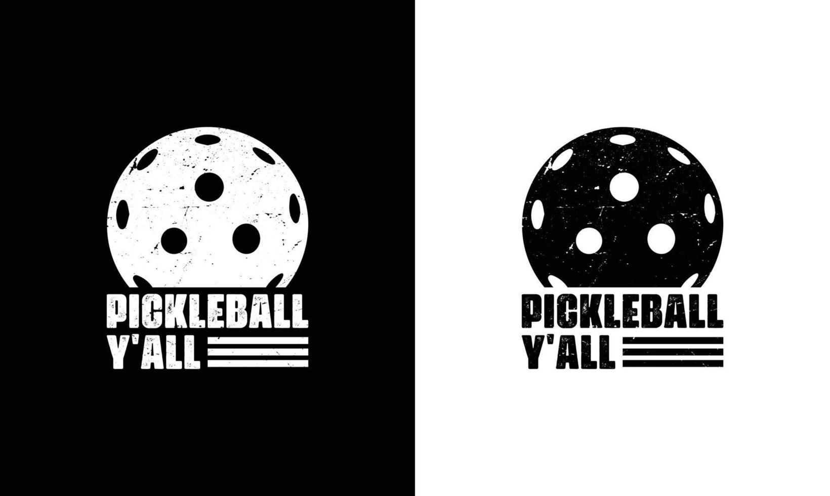 diseño de camiseta con cita de pickleball, tipografía vector