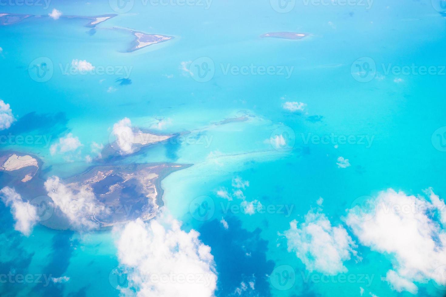 Beautiful view of idyllic islands from above photo