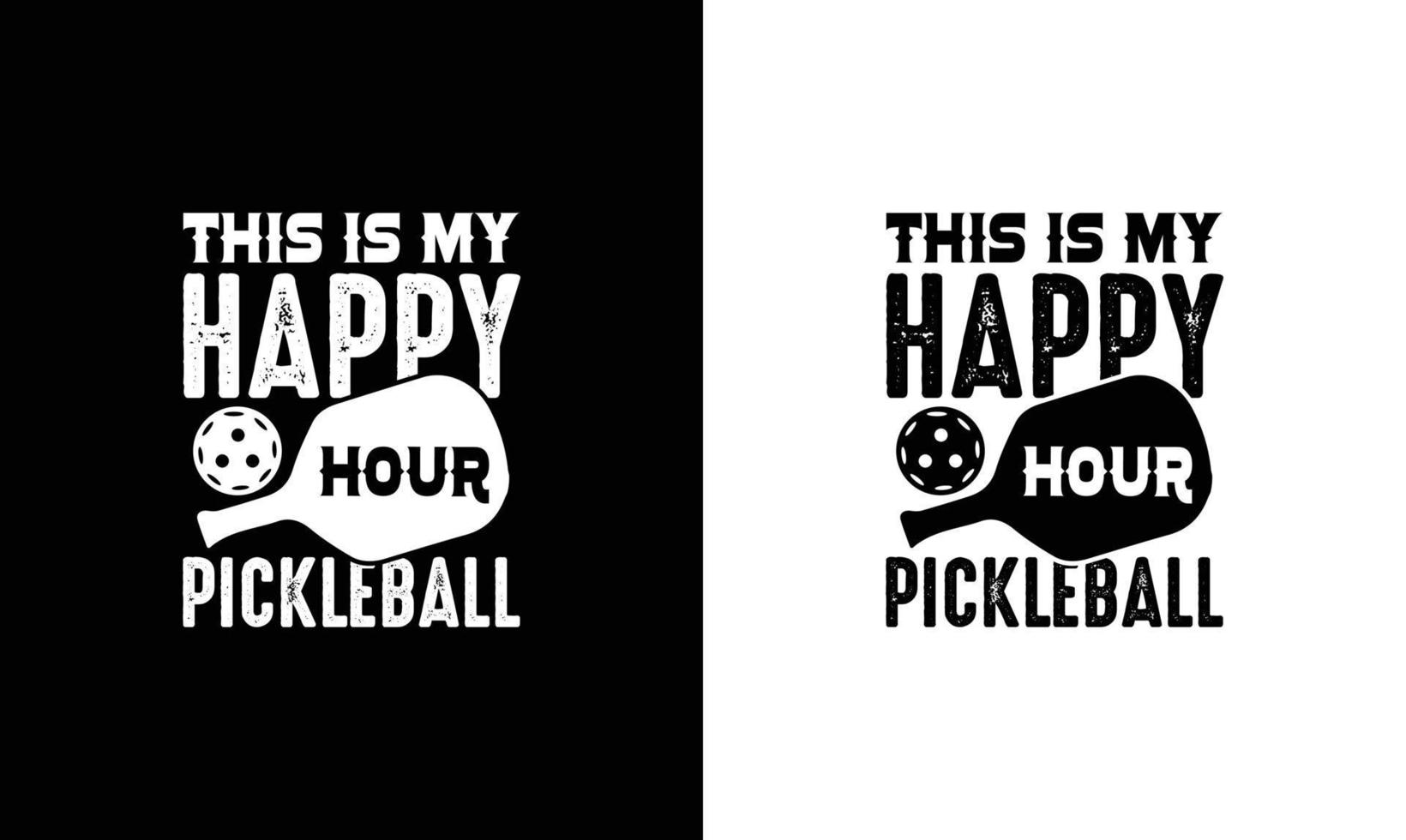 diseño de camiseta con cita de pickleball, tipografía vector