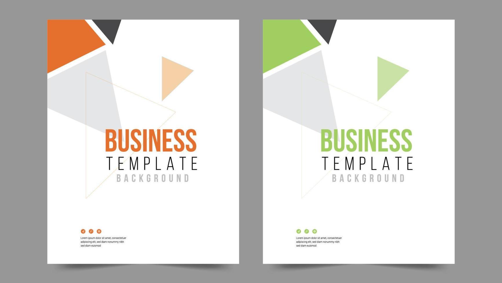 Cover template flyer design vector background