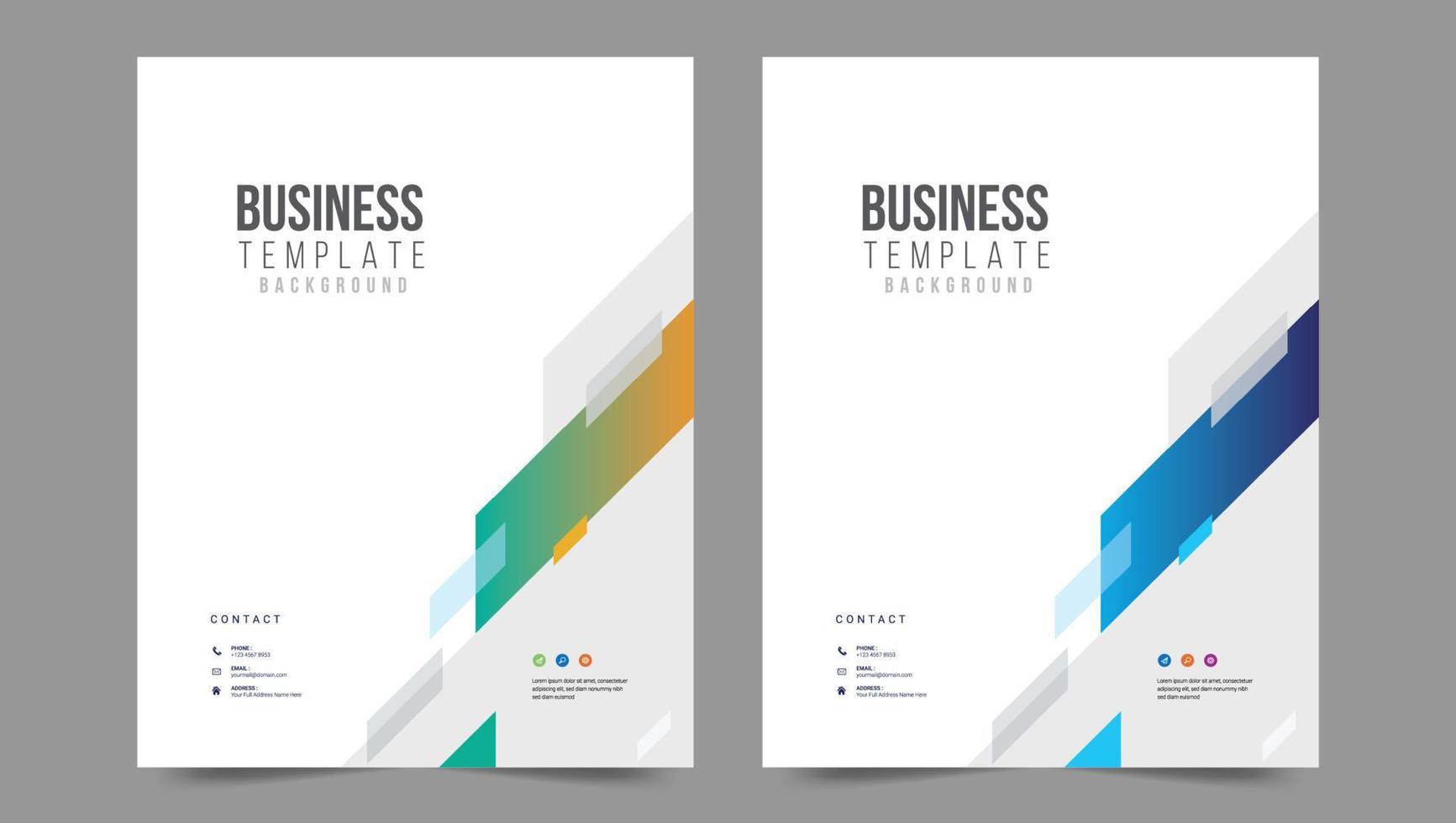 Cover template flyer design vector background