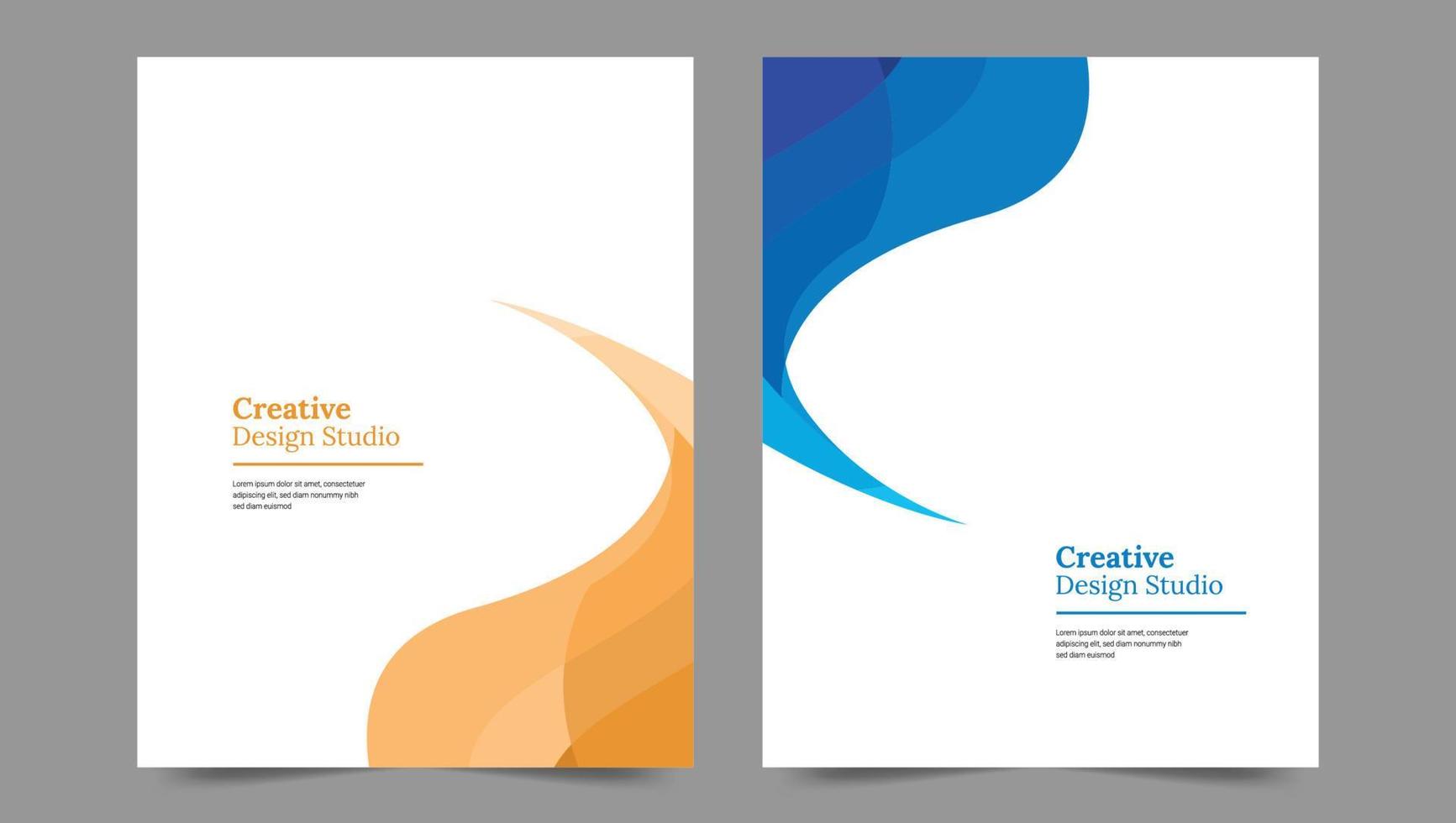 Cover template flyer design vector background