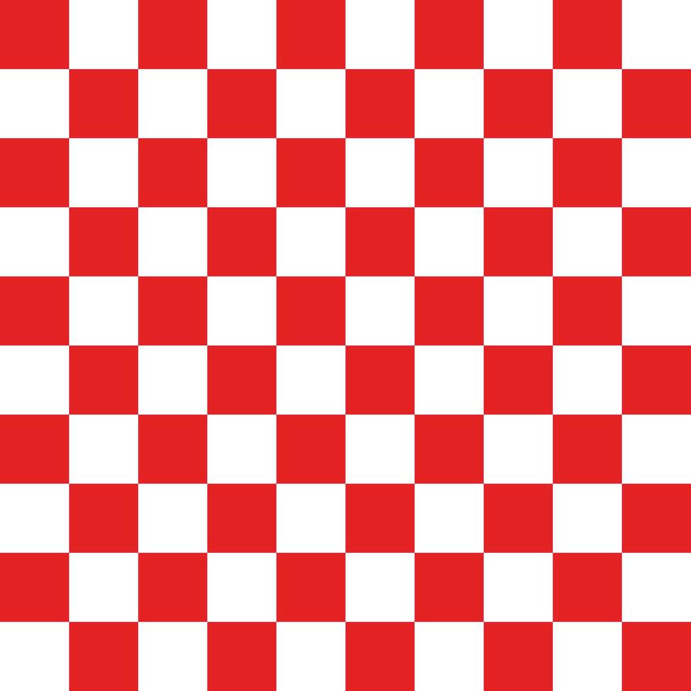 Red And White Seamless Check Pattern vector