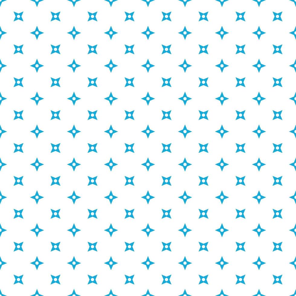 Light Blue Seamless Ninja Pattern On White Background vector