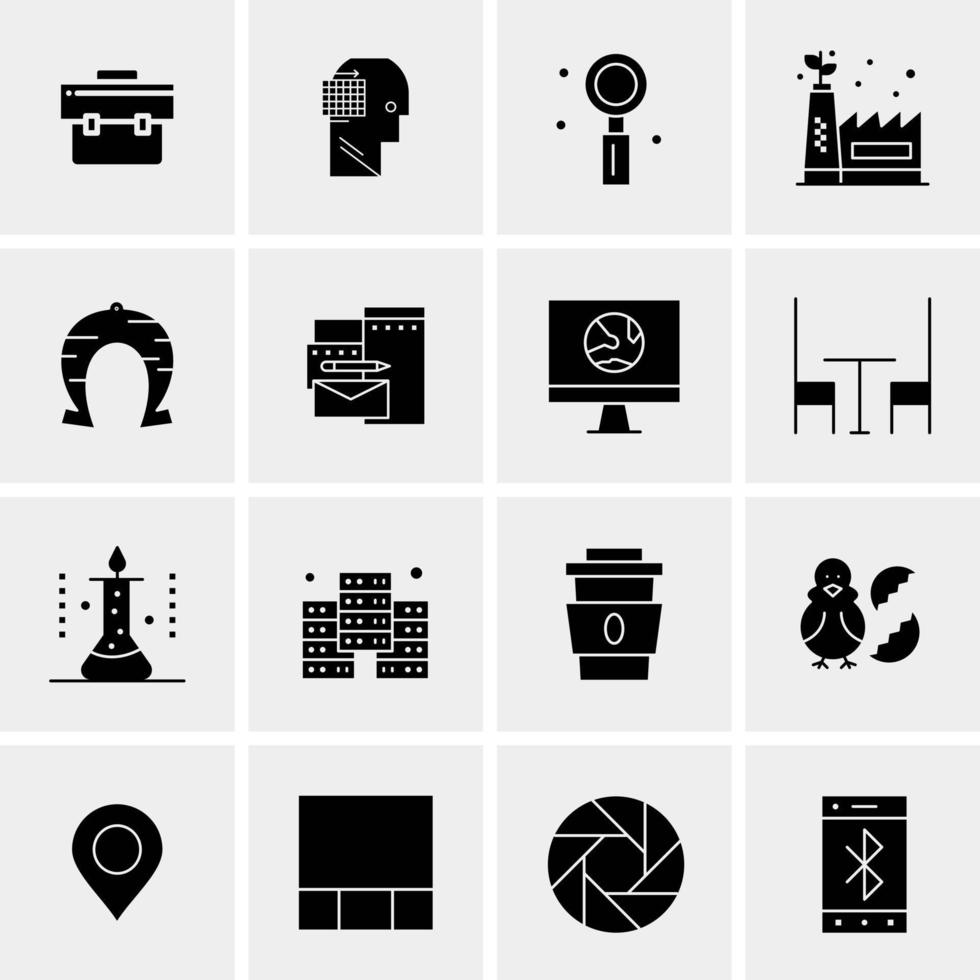 16 Universal Business Icons Vector Creative Icon Illustration to use in web and Mobile Related project