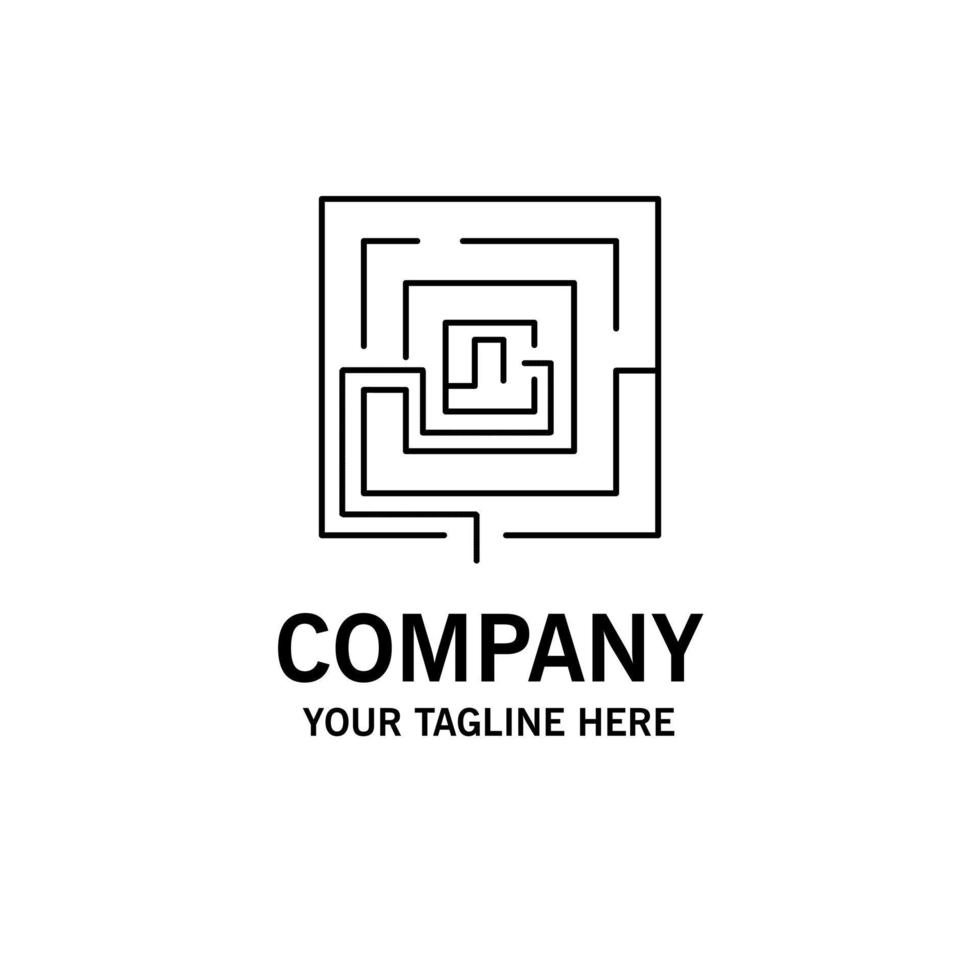 idea de negocio marketing rompecabezas pertinente plantilla de logotipo de empresa color plano vector