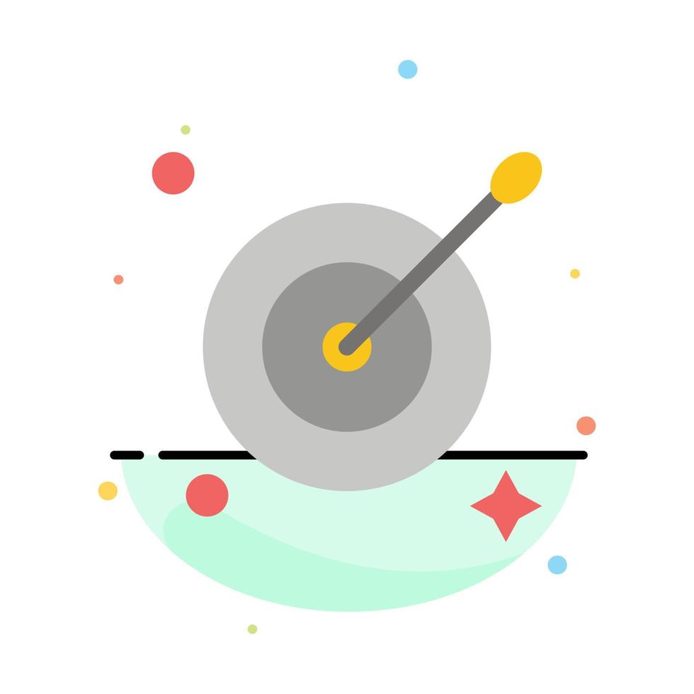plantilla de icono de color plano abstracto de flecha de destino objetivo vector